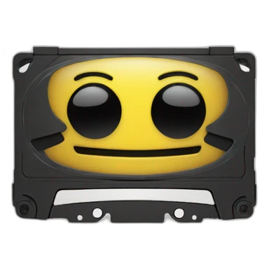 Smiling vhs tape sticker