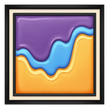 framed wall paint with border sticker