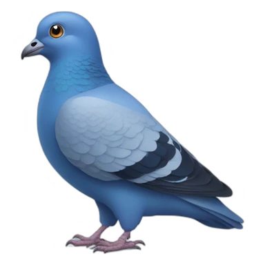Blue pigeon  sticker