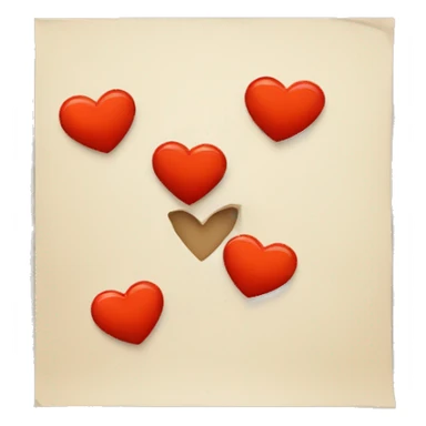 letter m with a heart sticker