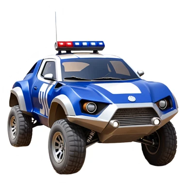 Star Wars’s Range trooper’s police evil darkly night blue Dirty and dented Local Motors Rally Fighter off road race car hot rod meets 2013 scion fr-s trophy truck-style basher flying down a dusty road catching everything (silver wheels) sticker