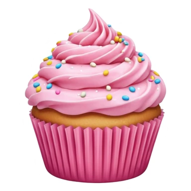 Cute CCupcake with pink icing sticker