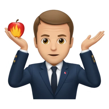 Macron entrain de faire caca sticker
