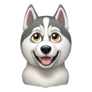 siberian husky dig sticker