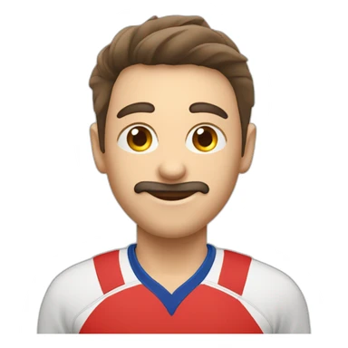 Balón de voleibol en forma de corazon rojo sticker