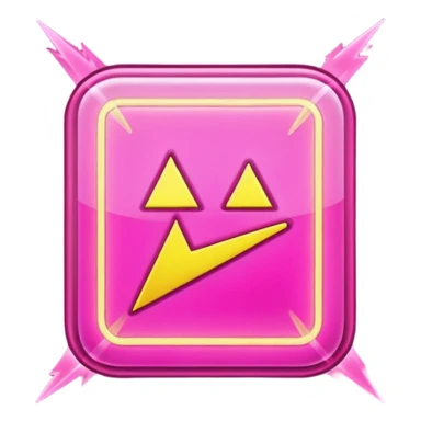 pink high voltage sticker