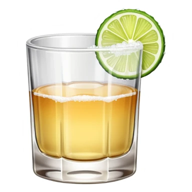 tequila shot, salt, and lime sticker