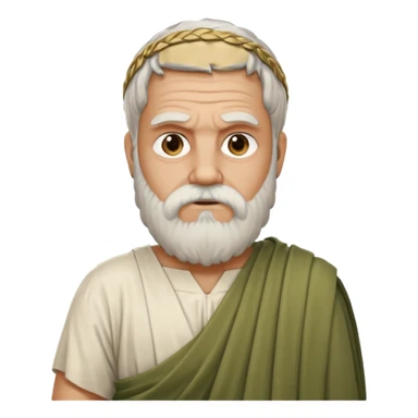 Filósofo griego con barba sticker