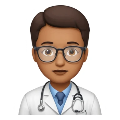 Doctor with glasses sticker