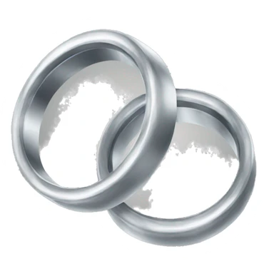 Two silver rings emoji sticker
