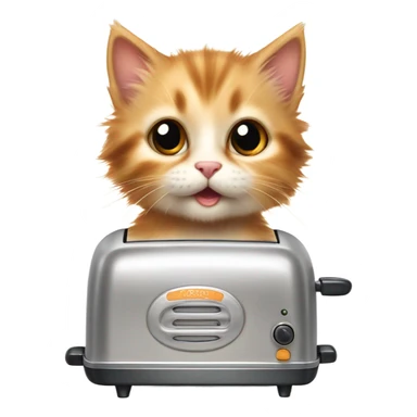 Toaster Kitten sticker