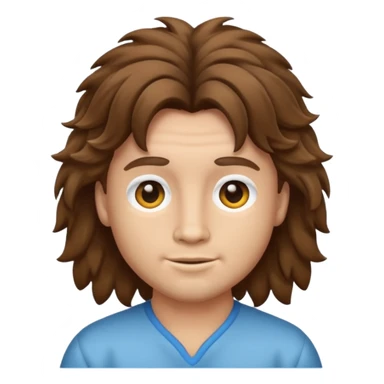emoji of a mullet sticker