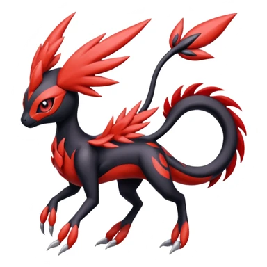 Meloetta-Nargacuga-Yveltal-Pokémon-Fakémon-hybrid-fusion-creature sticker