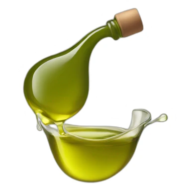 Olive oil pouring bottle sticker