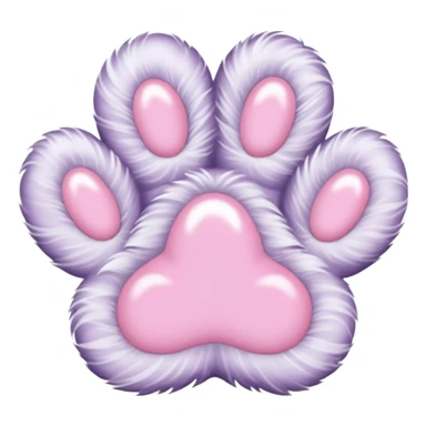 a very light pale pastel #ffbe8c pawprint sticker
