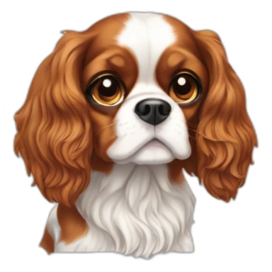 dog Cavalier King Charles Spaniel full height sticker
