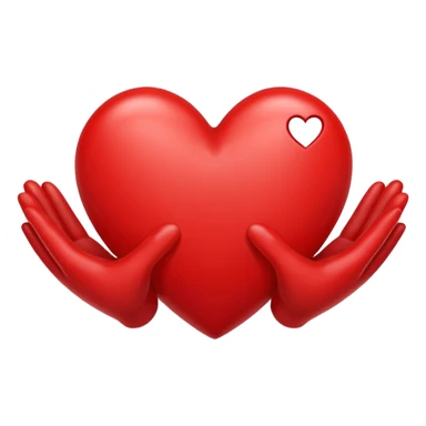 Un  cœur avec les mains et un M à l’intérieur  sticker