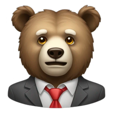 Stock trader bear sticker
