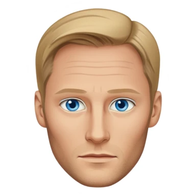 Alexander Skarsgård with blue eyes sticker
