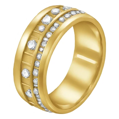 gold wedding band sticker