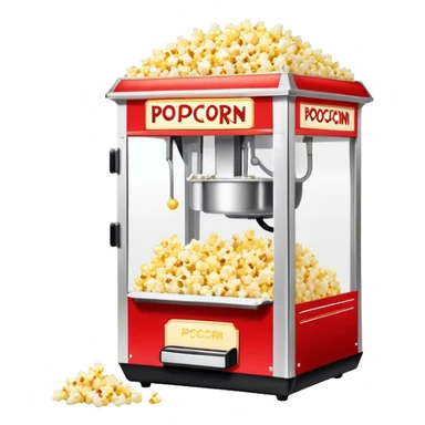movie theater popcorn machine sticker