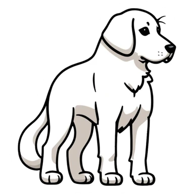side profile of a dog sticker