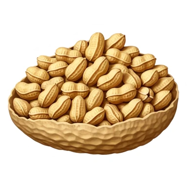 one whole peanuts in rough beige textured shells sticker