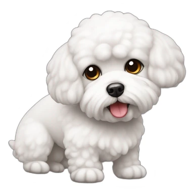 Bichon maltais terrorisée sticker