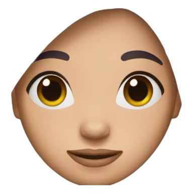 Woman purple close dark hair smile sticker