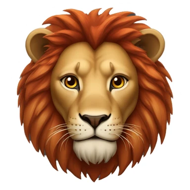 Lion ériger avec les yeux rouges  sticker