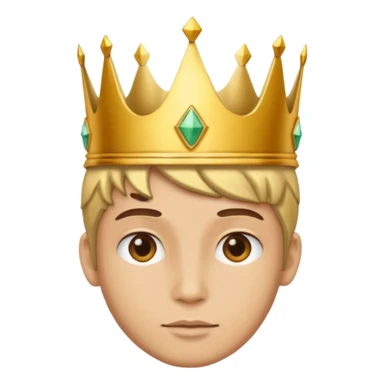 aggiungi una corona sulla testa sticker