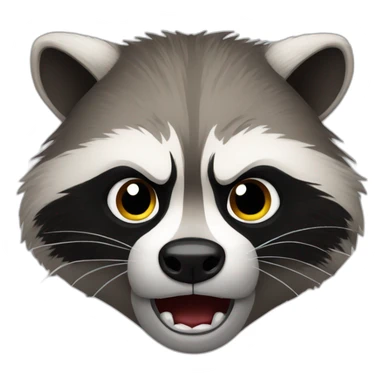 racoon angry sticker