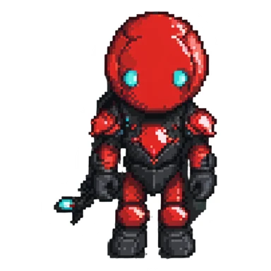 'ZETRIX' in bold red pixel art style, transparent background sticker