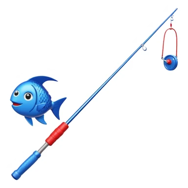 toy fishing rod sticker