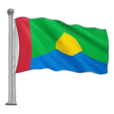 Caribbean Country flag sticker