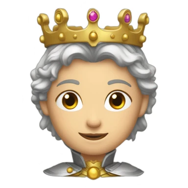paladin avec une couronne de reine sticker