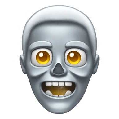 Sceleton made out of chrome sticker