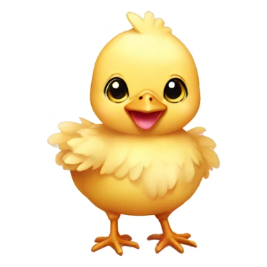 Baby chicken with pink bow sticker
