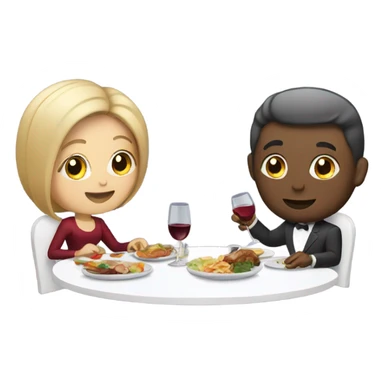 dinner date sticker