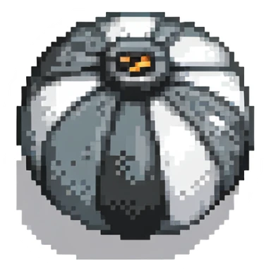 grayish black bomb power up without fuse sticker