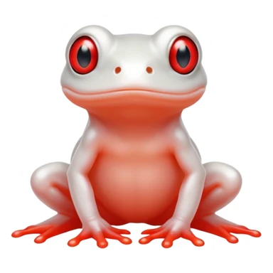 Albino dwarf frog sticker
