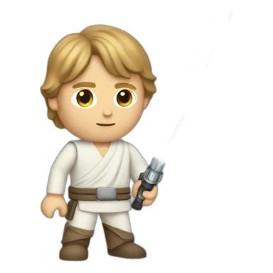 Luke Skywalker with laser sabre sticker