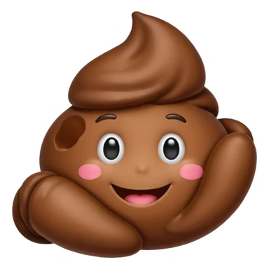 hand holding poop emoji sticker