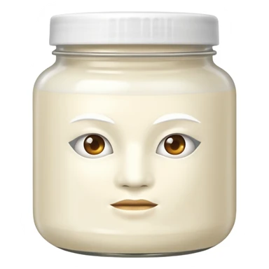 WHITE hair mask in a jar THE PRODUCT  sticker