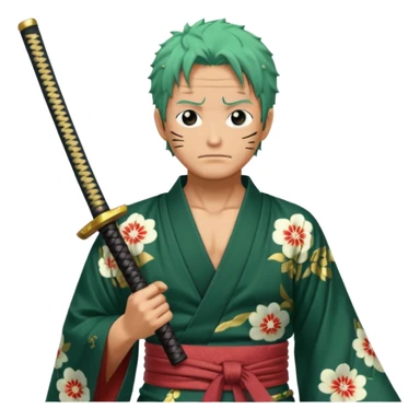 one piece zoro in land of wano sticker