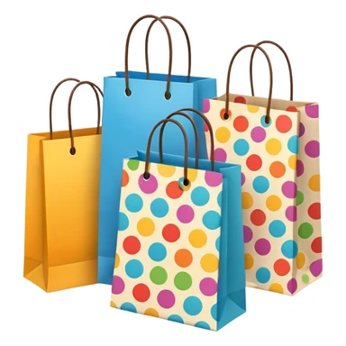 shopping bags from group outing sticker