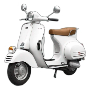 vespa white sticker