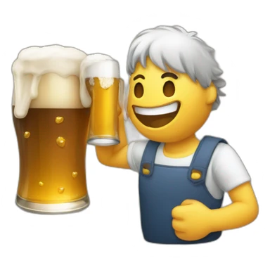 Chat qui boit une bière sticker