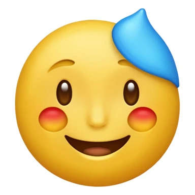 Un emoji qui pleure et qui sourit sticker