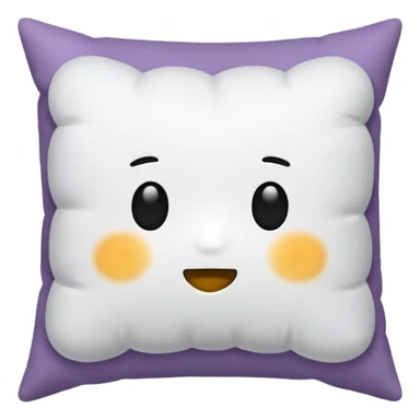 pillow white, no face sticker